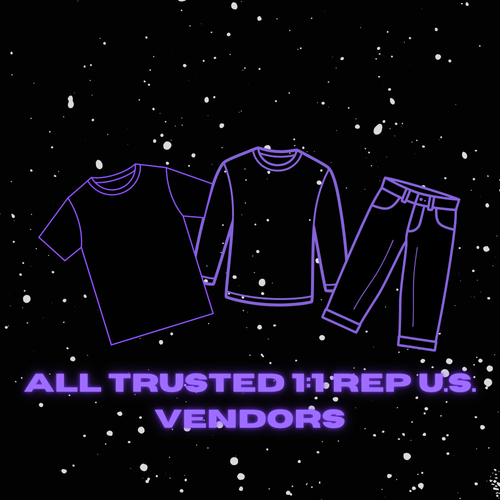 1:1 TRUSTED CLOTHING VENDORS